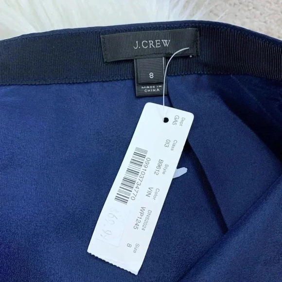 NWT J. Crew Pinstripe Swing Skirt - Picture 4 of 8